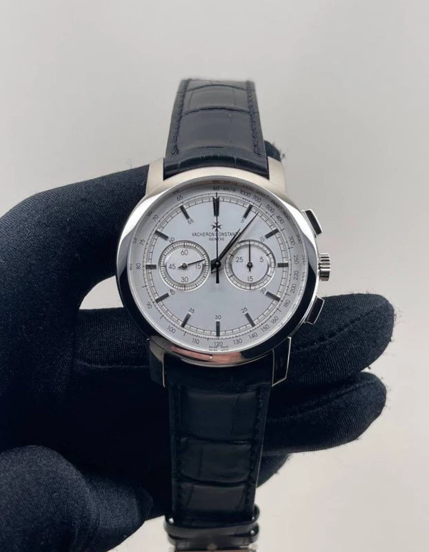 Vacheron Constantin Patrimony Traditionnelle Chronograph 18K White Gold Men's Watch