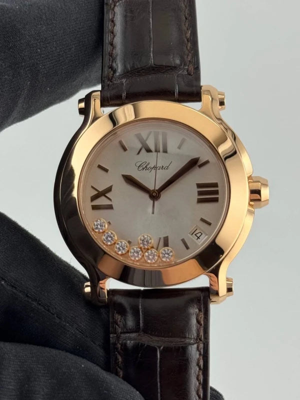 Chopard Happy Sport 18K Rose Gold & Diamonds Lady's Watch