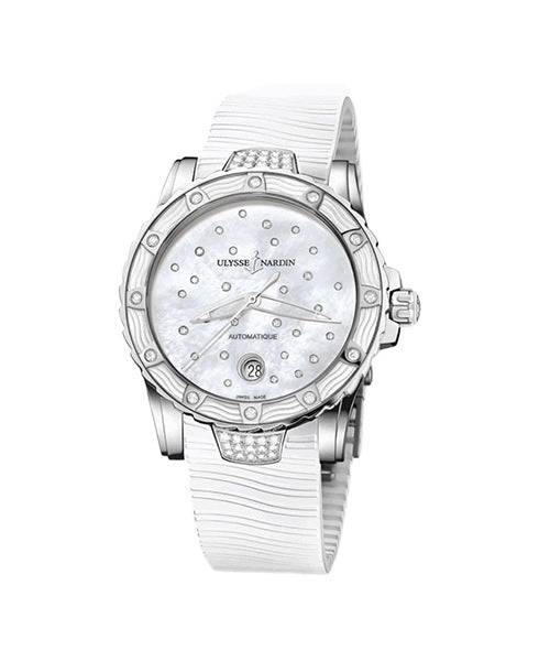Ulysse Nardin Diver Starry Night  Stainless Steel & Diamonds Ladies Watch