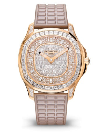 Patek Philippe Aquanaut 38.8 mm  18K Rose Gold & Diamonds Ladies Watch