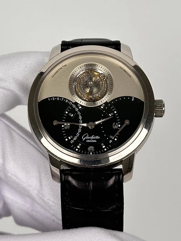 Glashütte Original PanoTourbillon XL 18K White Gold Men's Watch