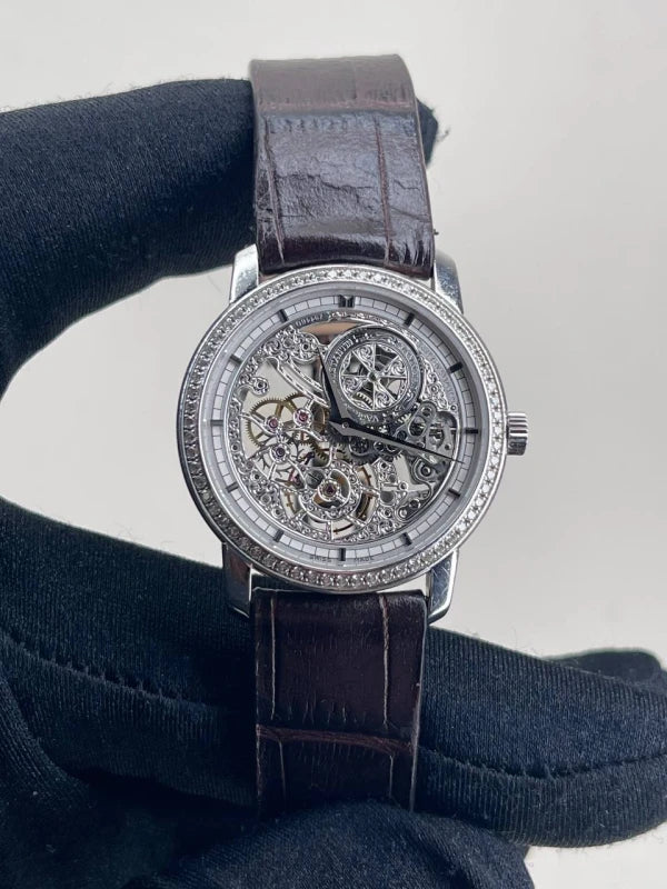 Vacheron Constantin Traditionnelle 18K White Gold & Diamonds Lady's Watch