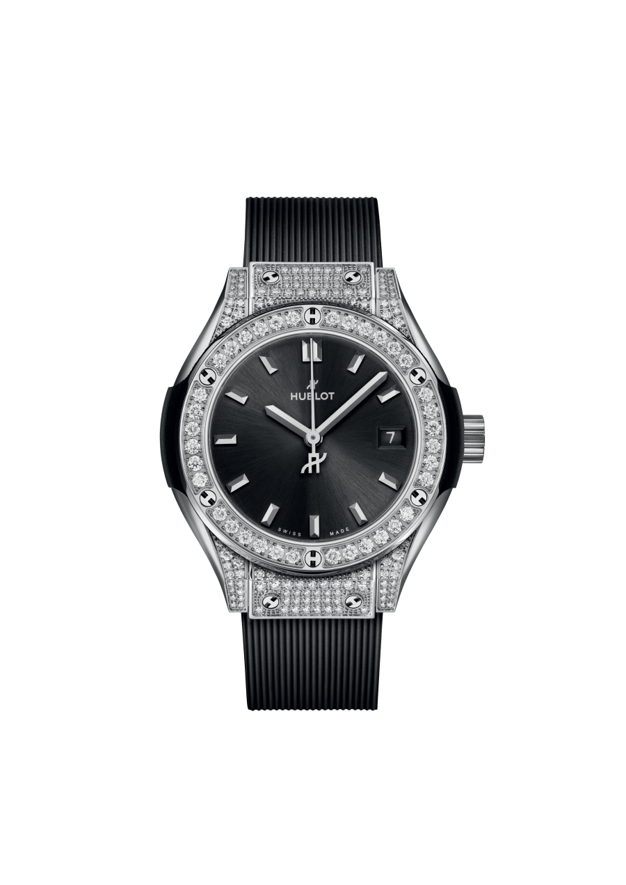 Hublot Classic Fusion Titanium & Diamonds Unisex Watch