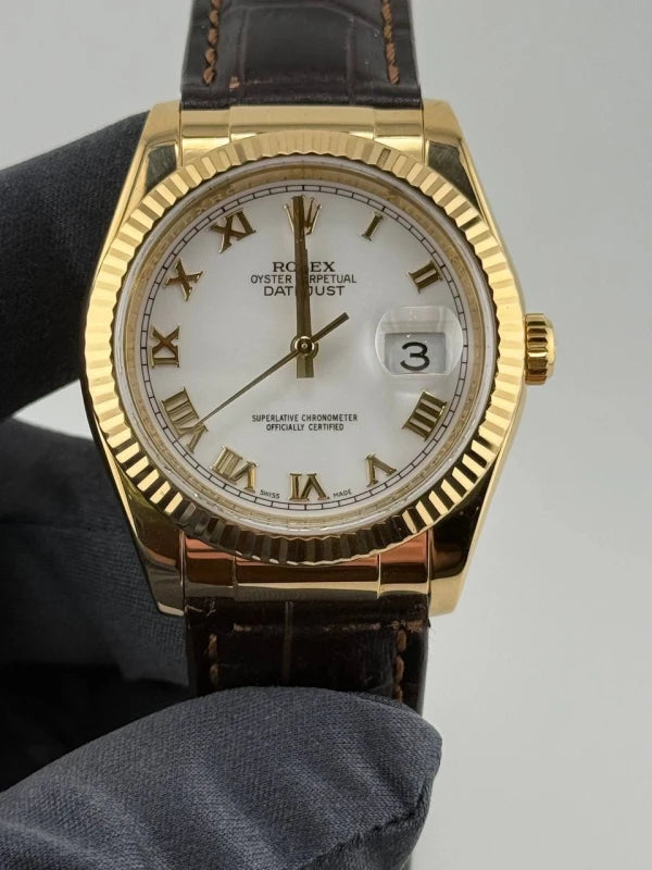 Rolex Datejust 36 Yellow Gold Men's Watch 116138