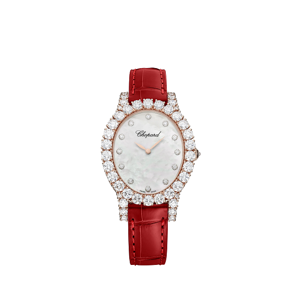Chopard L'Heure Du Diamant Oval 18k Rose Gold & Diamonds Lady's Watch