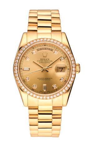 Rolex Day-Date 18K Gold & Diamonds Men's Watch