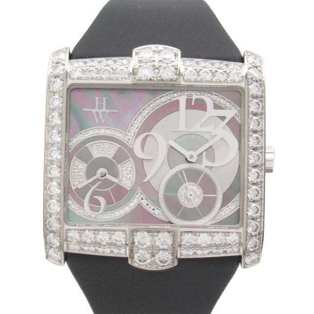 Harry Winston Avenue Squared A2 Ladies 18K White Gold & Diamonds Lady's Watch
