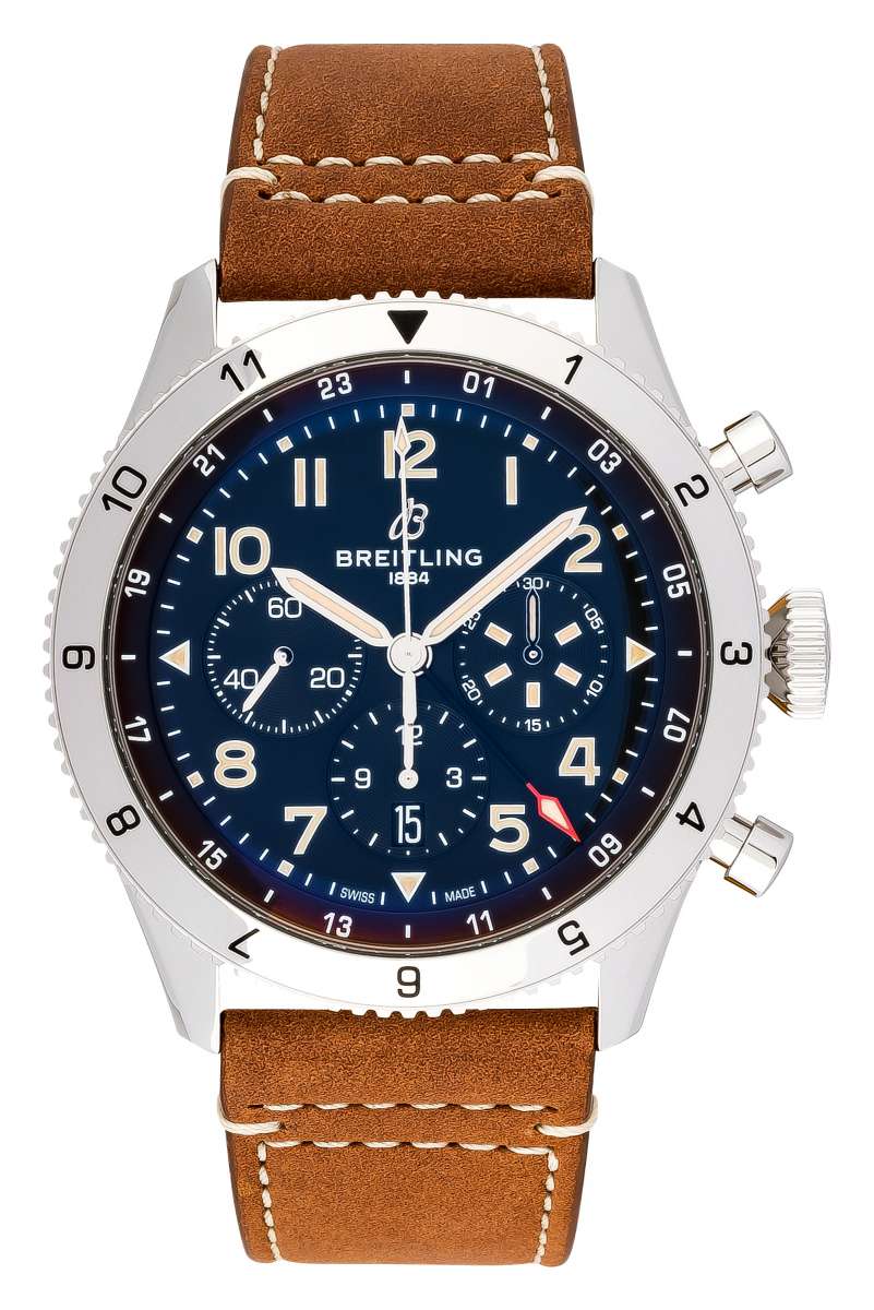 Breitling Super AVI Chronograph Stainless Steel Men's Watch