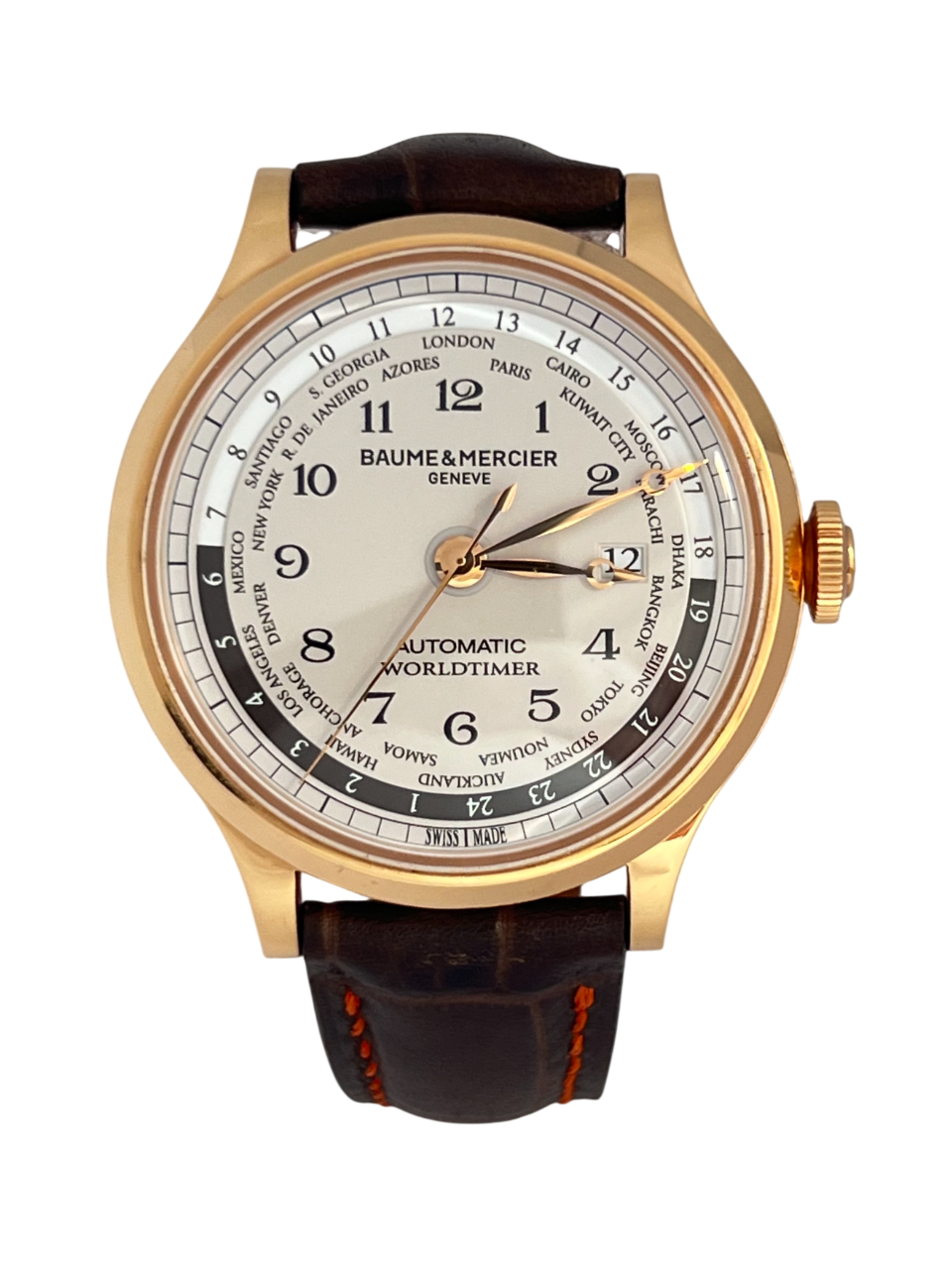 Baume & Mercier Capeland GMT 18K Rose Gold Men's Watch