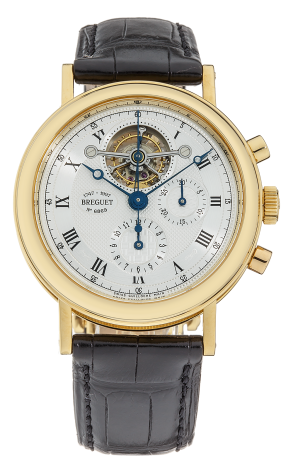 Breguet Classique Chronograph Tourbillon 18K Yellow Gold Men's Watch