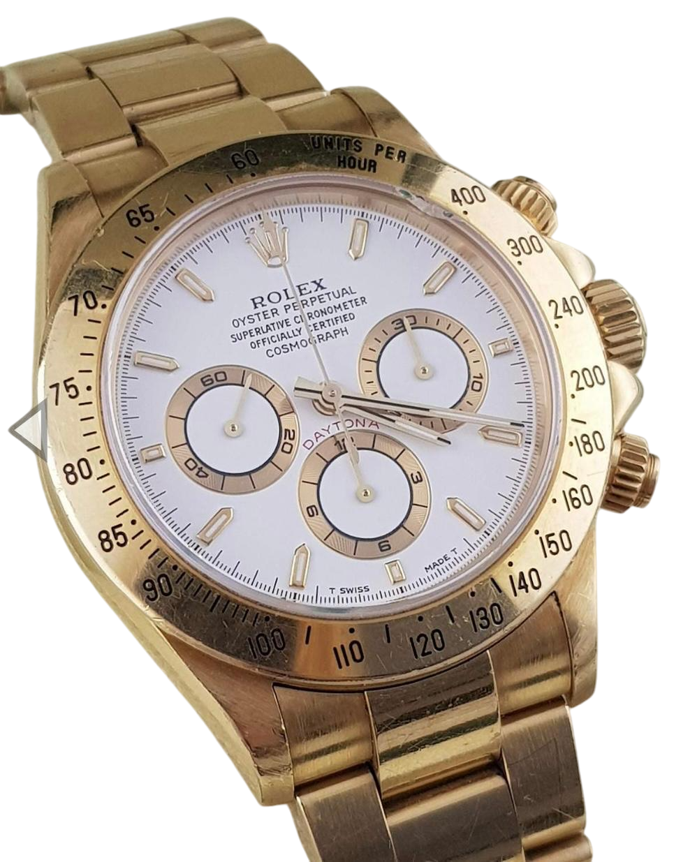 Rolex Daytona Cosmograph Zenith 18K Yellow Gold Men's Watch