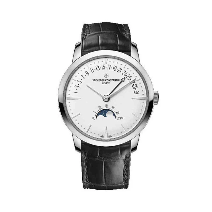 Vacheron Constantin Patrimony Moon Phase Retrograde Date 18K White Gold Men’s Watch