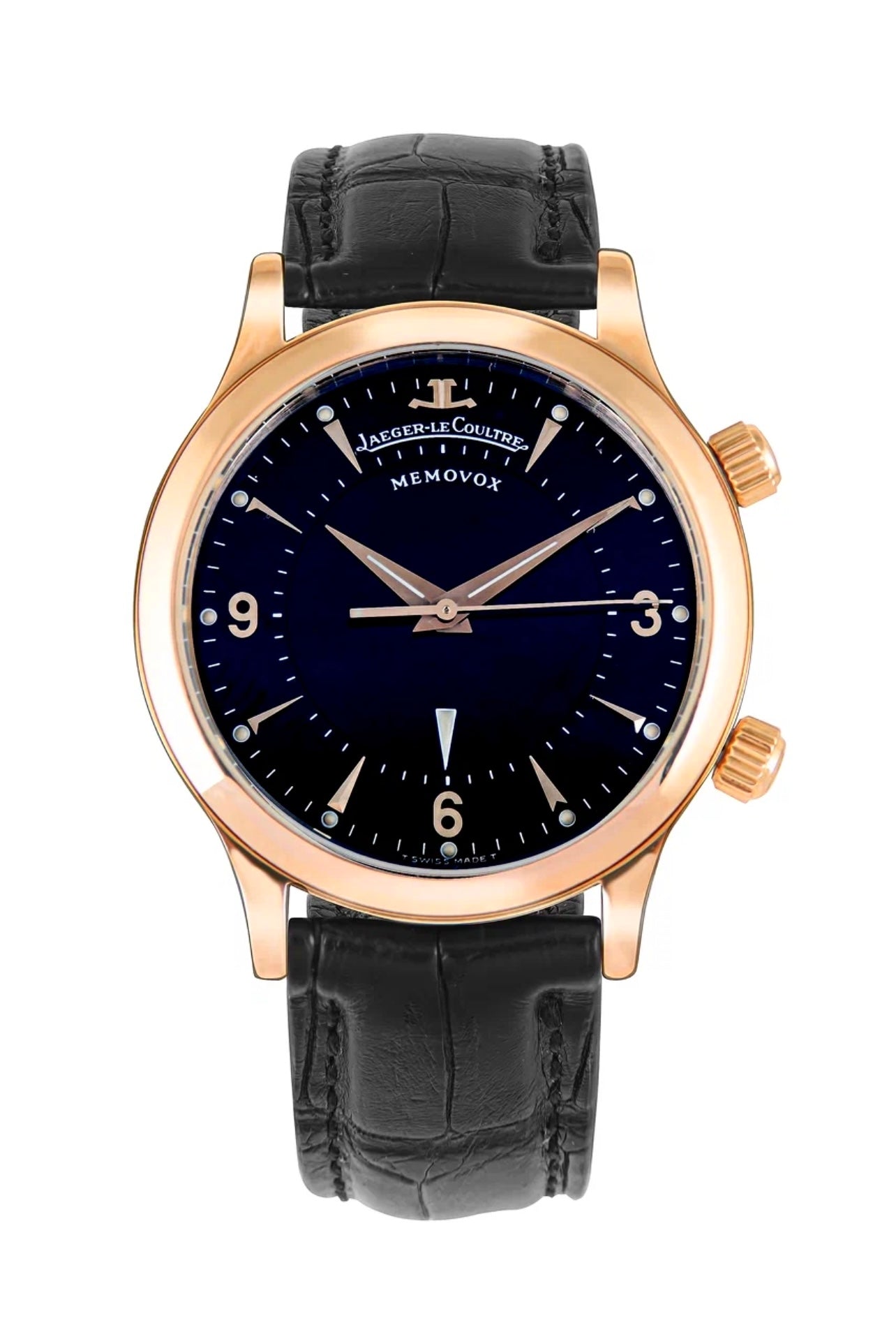Jaeger-LeCoultre Memovox 18K Rose Gold Men's Watch