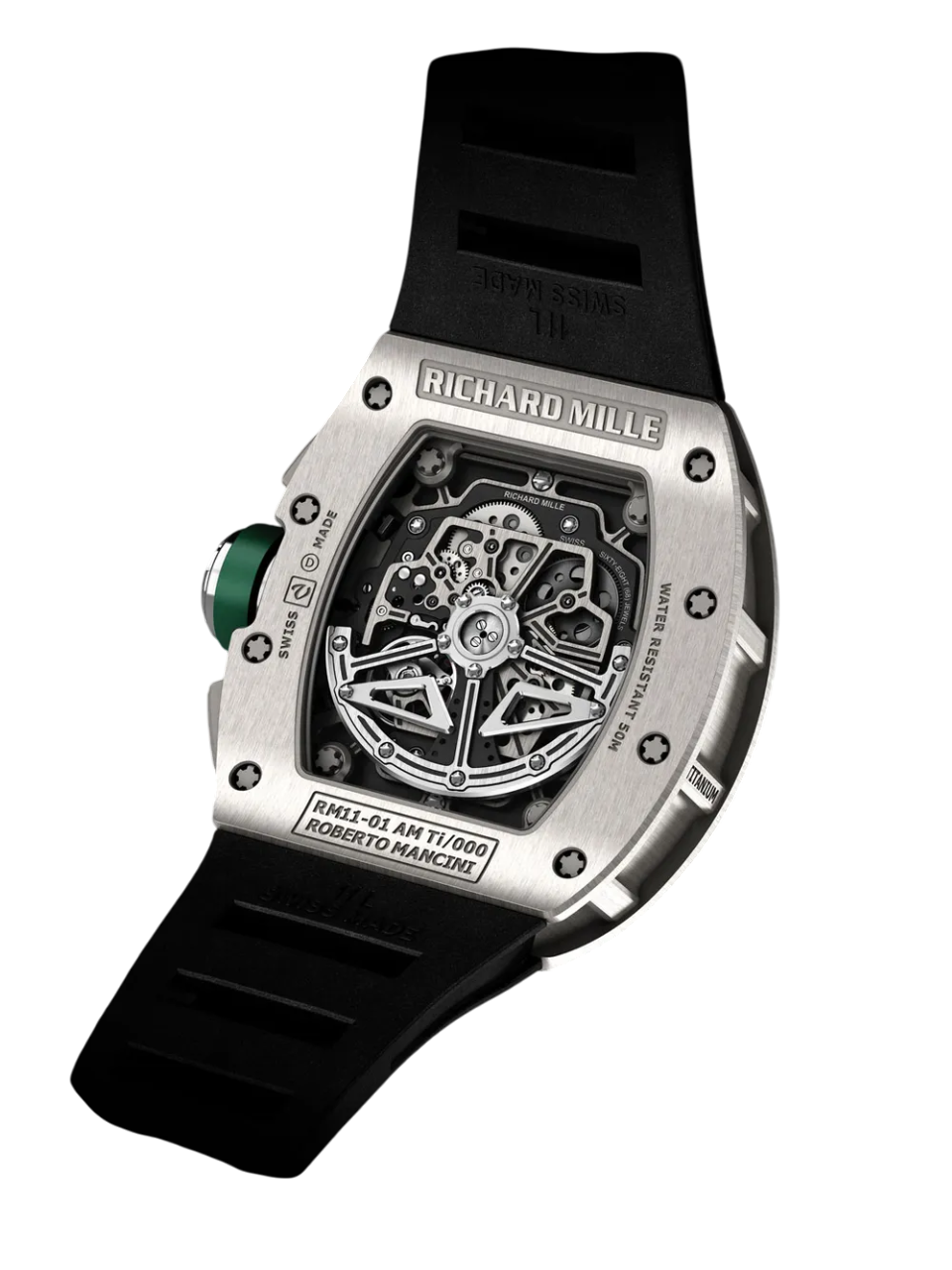 Richard Mille RM11-01 Roberto Mancini Flyback Chronograph Titanium Men's Watch