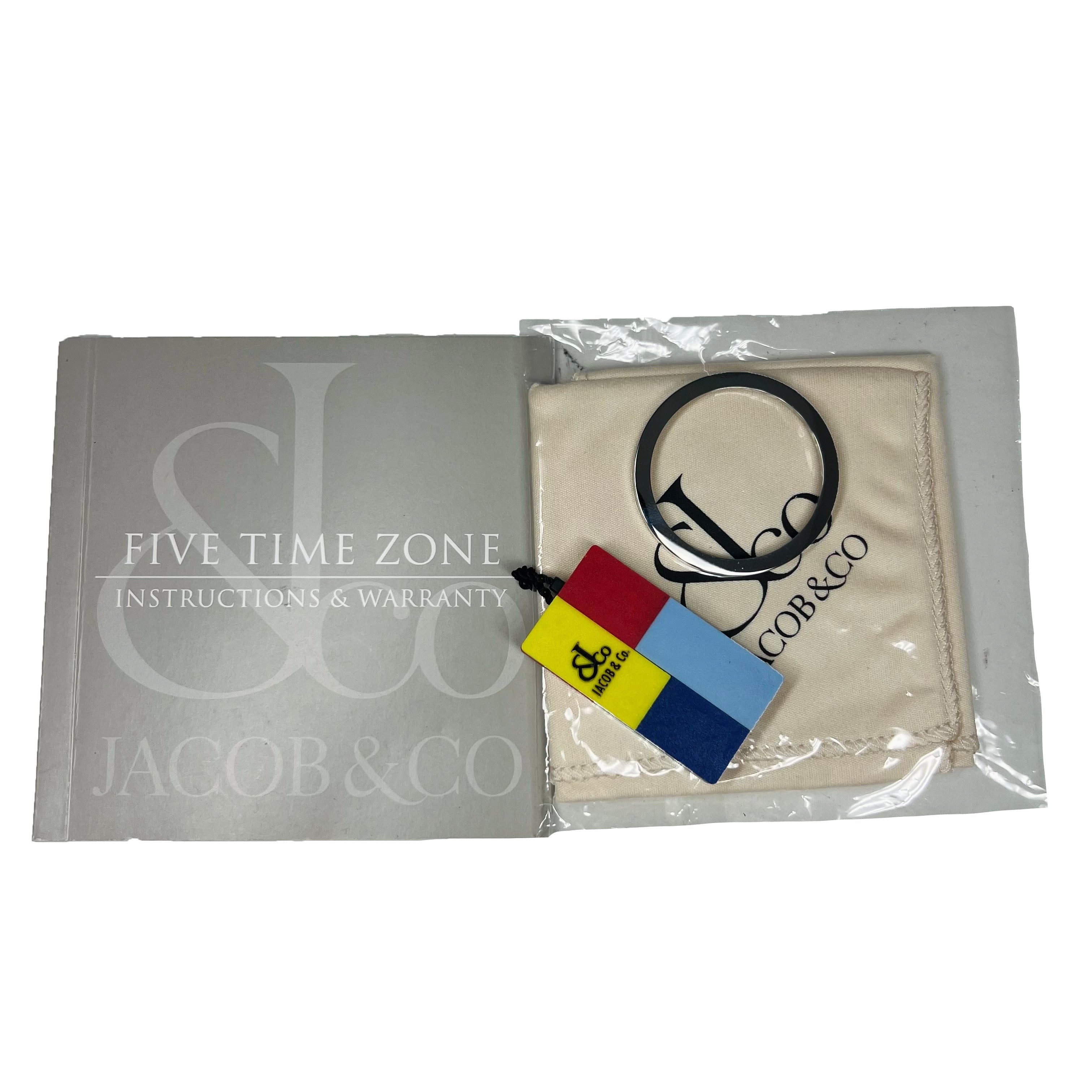 Jacob and Co Five Time Zone Stainless Steel Watch