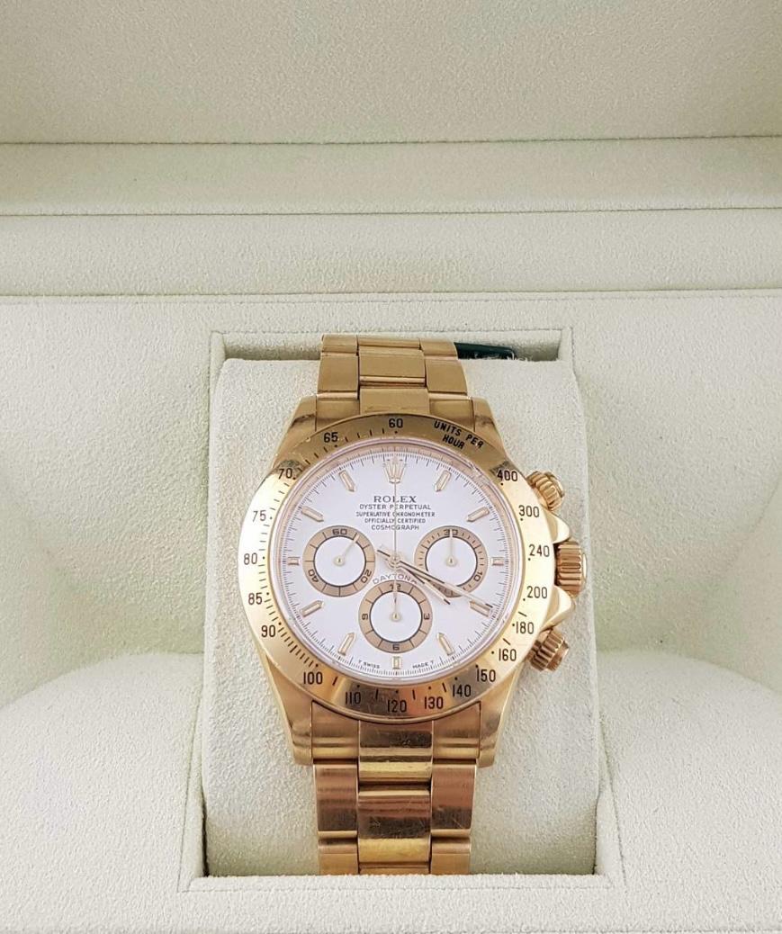 Rolex Daytona Cosmograph Zenith 18K Yellow Gold Men's Watch