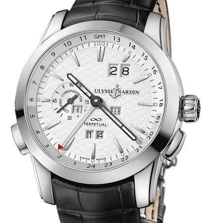 Ulysse Nardin Classico Complications GMT Perpetual calendar Platinum Men's Watch