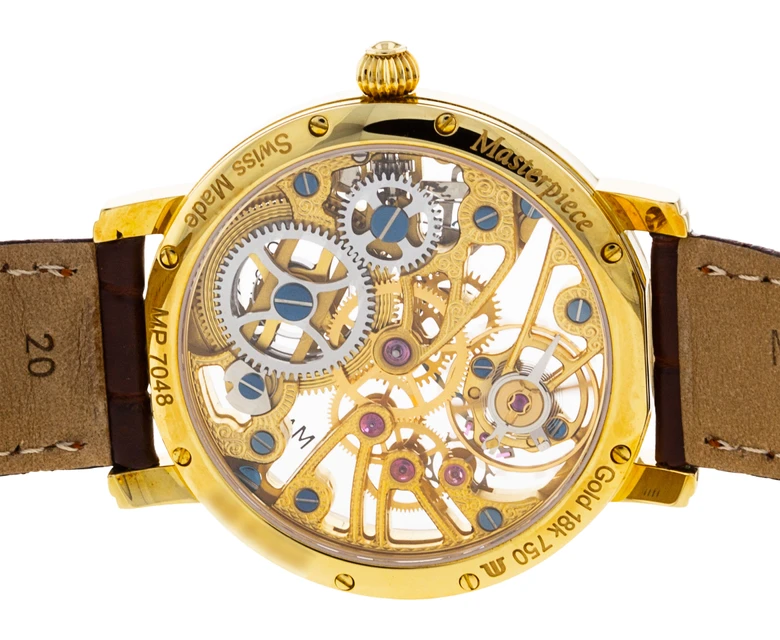 Maurice Lacroix Masterpiece Skeleton 18K Yellow Gold Man's Watch