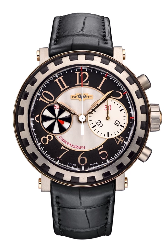 DeWitt Academia Chronographe Séquentiel Rose Gold & Titanium Men’s Watch
