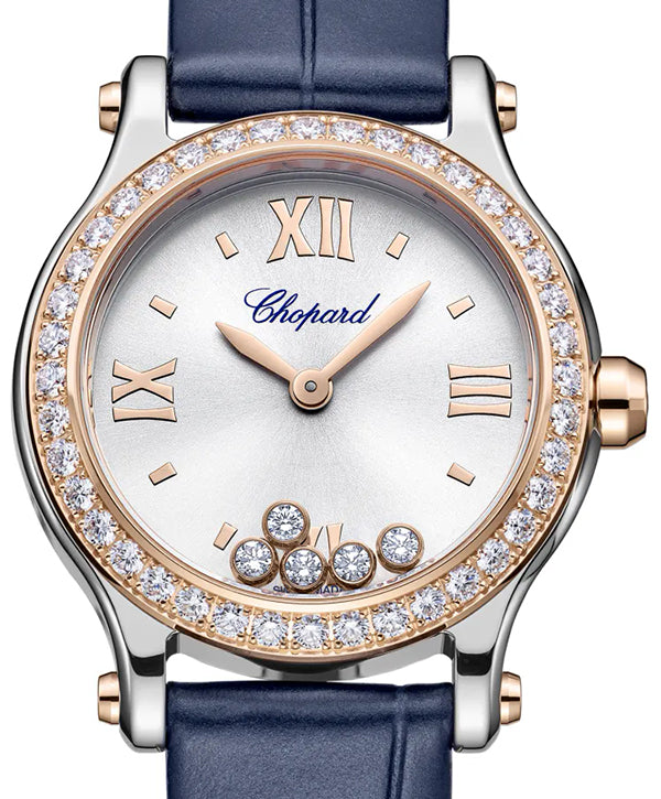 Chopard Happy Sport Stainless steel & Etnical Rose Gold & Diamonds Lady ...