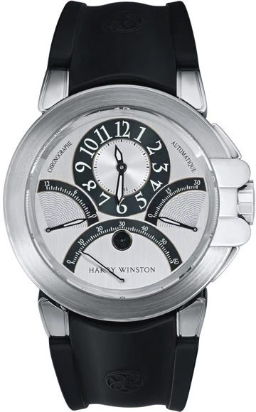 Harry Winston Ocean Triple Retrograde Chronograph 18K White Gold Men's Watch