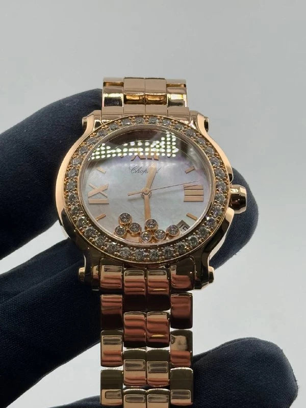 Chopard Happy Sport 18K Rose Gold & Diamonds Lady's Watch