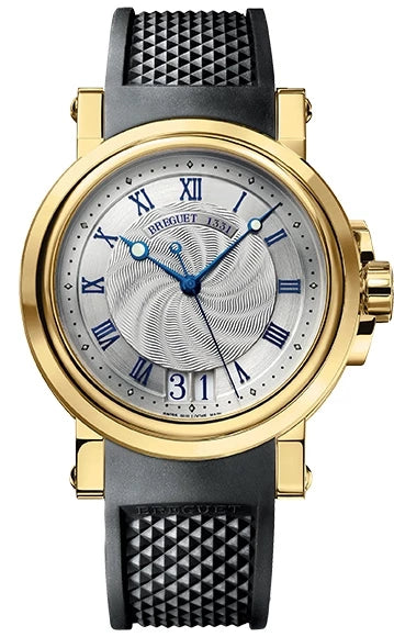 Breguet Marine Automatic Big Date 18K Yellow Gold Mens Watch