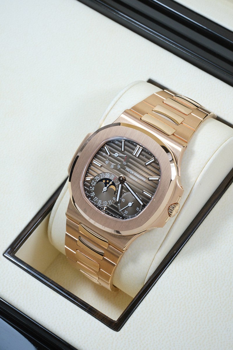 Patek Philippe Nautilus 18K Rose Gold Man's  Watch