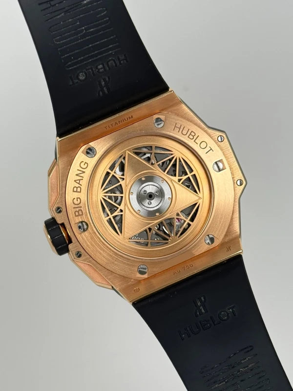 Hublot Big Bang Sang Bleu II 18K Rose Gold Blue Pavé Men's Watch