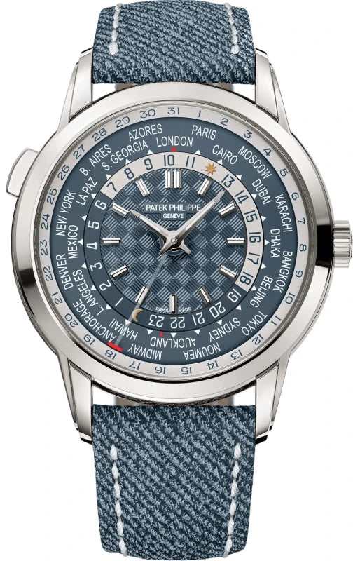 Patek Philippe Complicated Watches World Time 18k White Gold Men's Watch
