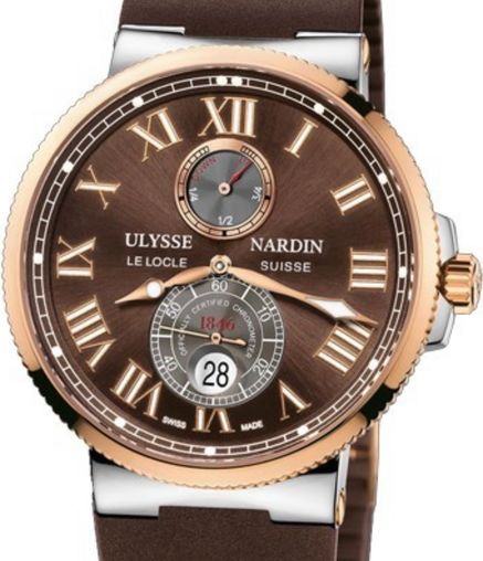 Ulysse Nardin Marine Maxi Marine Chronometer 18K Rose Gold and steel Men's Watch