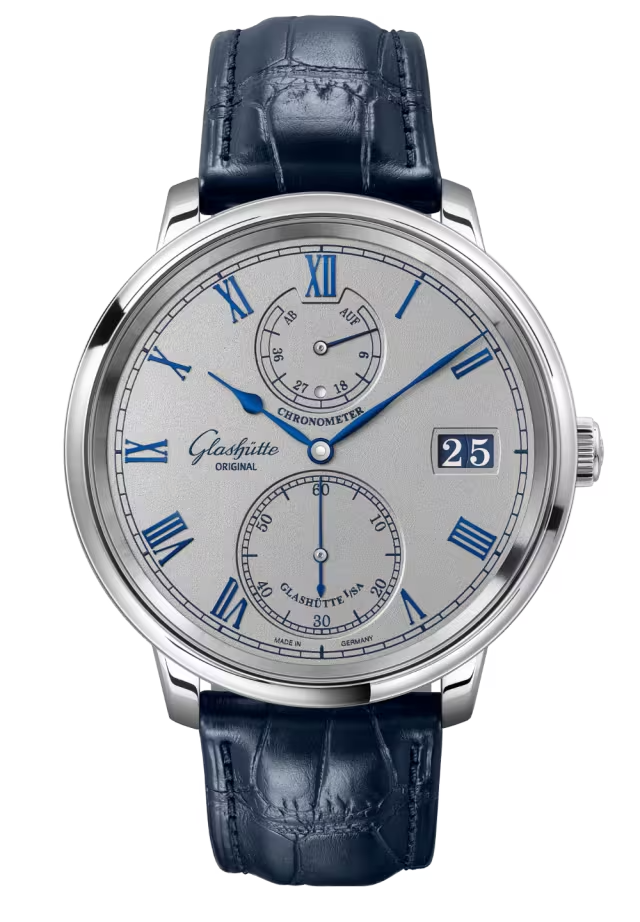 Glashutte Original Senator Chronometer 18K White Gold Men's Watch
