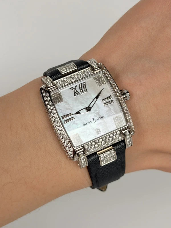 Ulysse Nardin Caprice Full 18K White Gold & Diamonds Lady's Watch