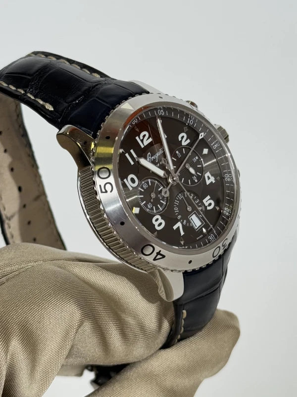 Breguet Type XX - XXI - XXII Flyback Chronograph Stainless Steel Men's Watch