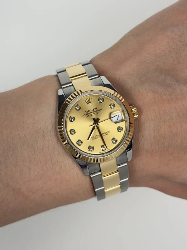 Rolex Datejust 31 Stainless Steel & 18k Yellow Gold Ladies Watch