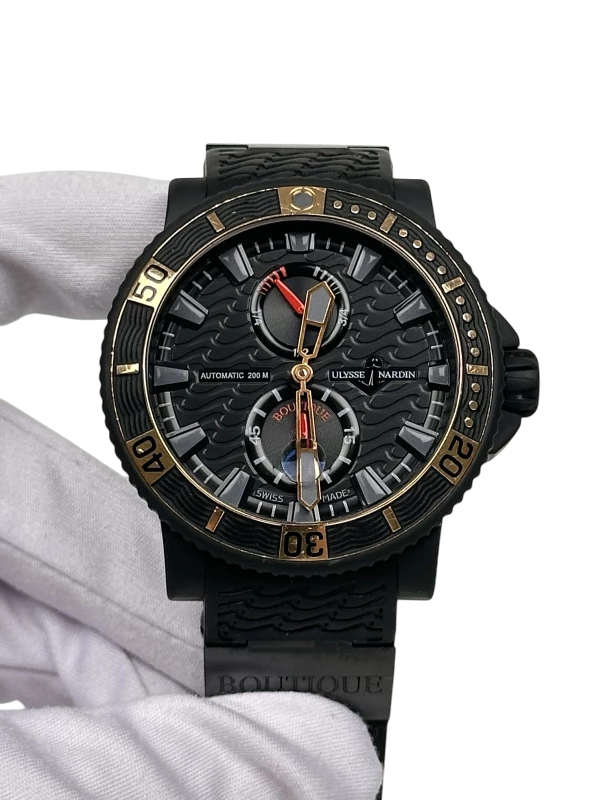 Ulysse Nardin Marine Diver Maxi Boutique 2011 Stainless steel & Rubber Men's Watch