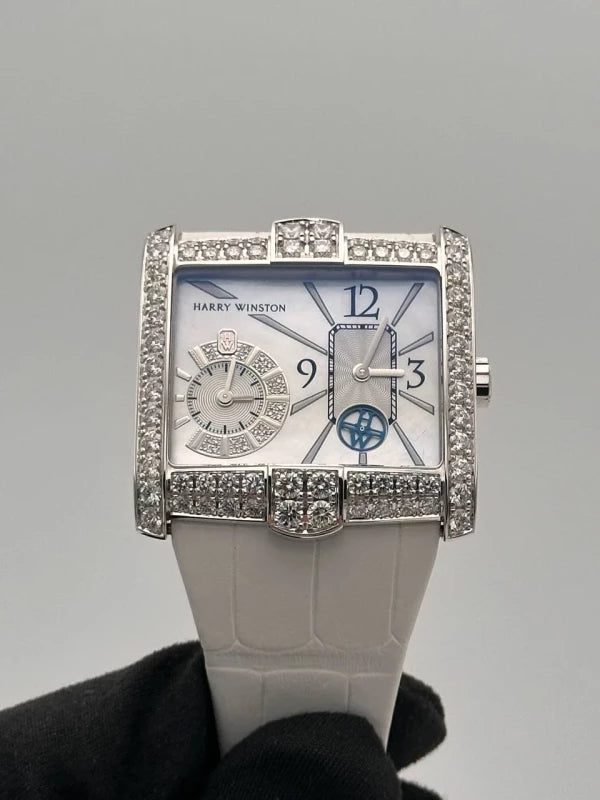 Harry Winston Avenue 18K White Gold & Diamonds Lady's Watch