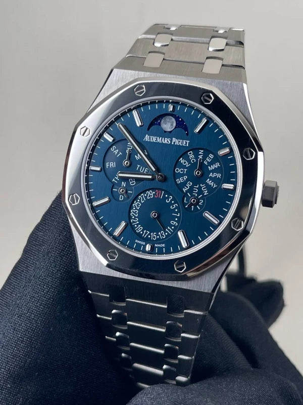 Audemars Piguet Royal Oak Selfwinding Perpetual Calendar Ultra-Thin Platinum and Titanium Men's Watch