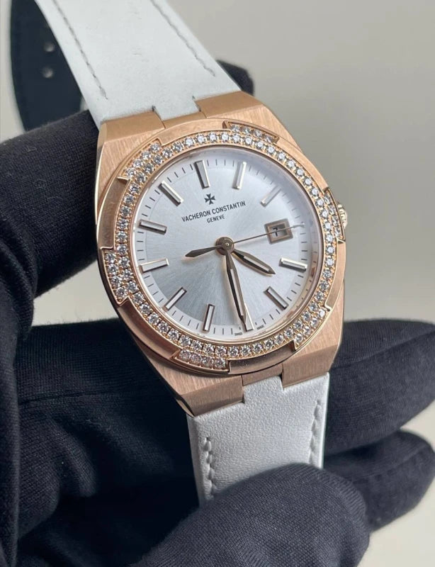 Vacheron Constantin Overseas 18K Rose Gold & Diamonds Lady's Watch