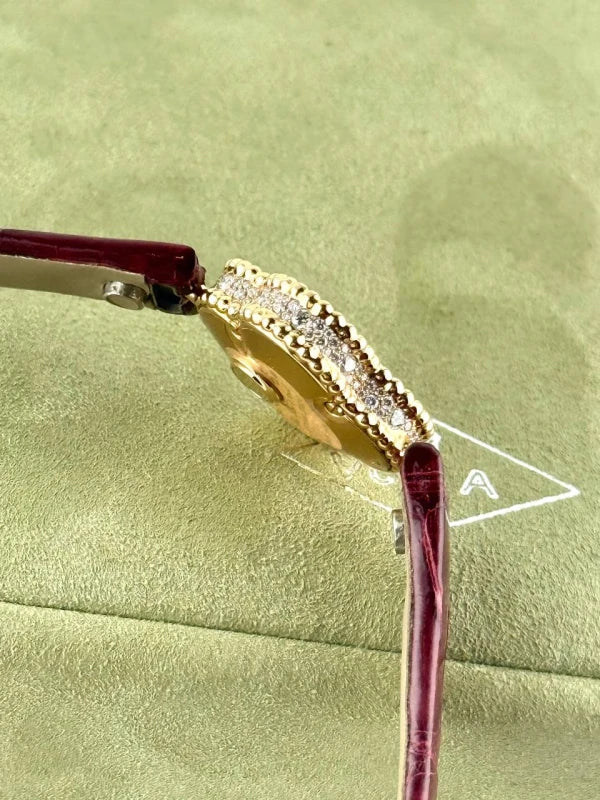 Van Cleef & Arpels Alhambra 18K Rose Gold & Diamonds Lady's Watch
