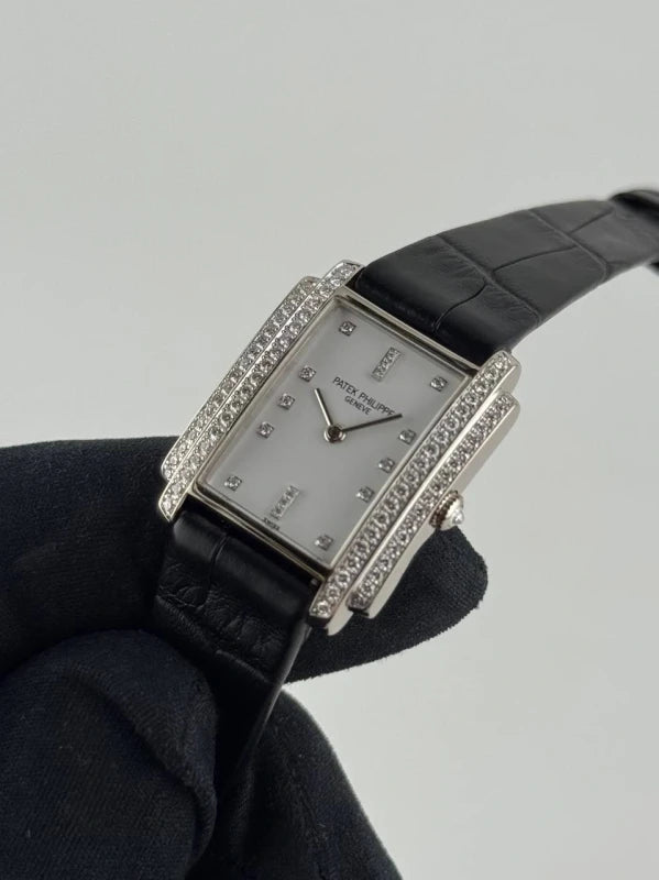 Patek Philippe Gondolo 18K White Gold & Diamonds Lady's Watch
