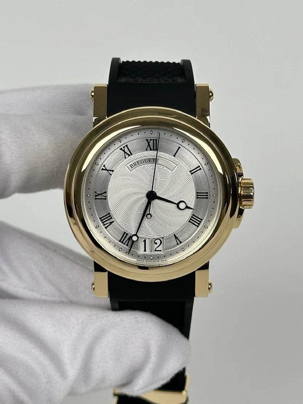 Breguet Marine Automatic Big Date 18K Yellow Gold Mens Watch
