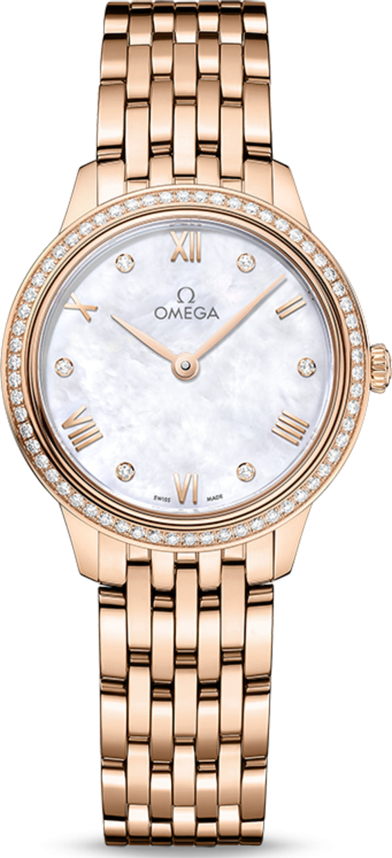 Omega De ville Prestige 18K Sedna™ Gold & Diamonds Lady's Watch