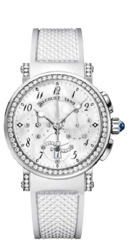 Breguet Marine 18K White Gold & Diamonds Ladies Watch