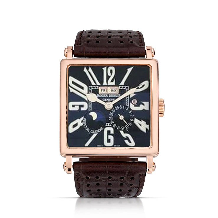 Roger Dubuis Square Perpetual Calendar 18K Rose Gold Men's Watch