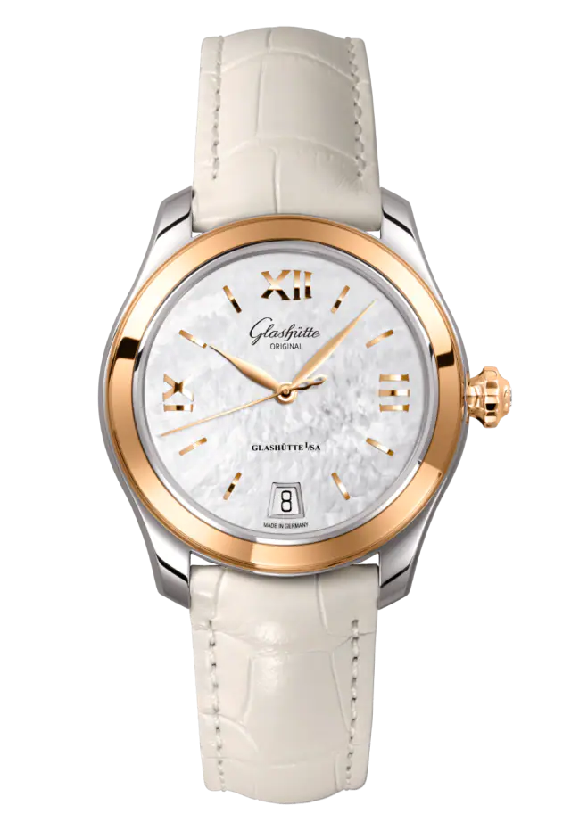 Glashutte Original Lady Collection Serenade Stainless steel & 18K Rose Gold Lady's Watch