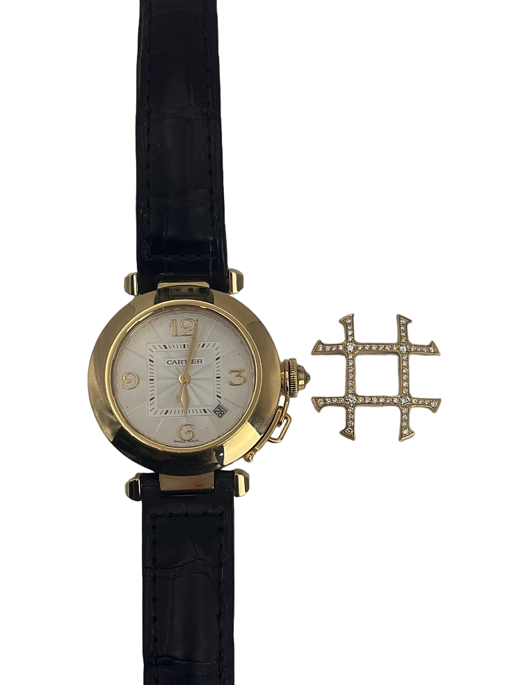 Cartier Pasha Grille 18K Yellow Gold & Diamonds Lady's Watch