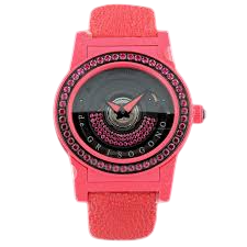 De Grisogono Tondo by night Coral Red Composite Fiberglass PLF & PVD Stainless Steel & Spinels Lady's Watch
