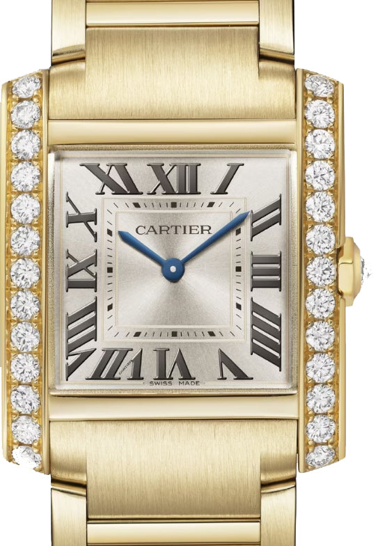 Cartier Tank Fran aise 18K Yellow Gold Diamonds Lady s Watch