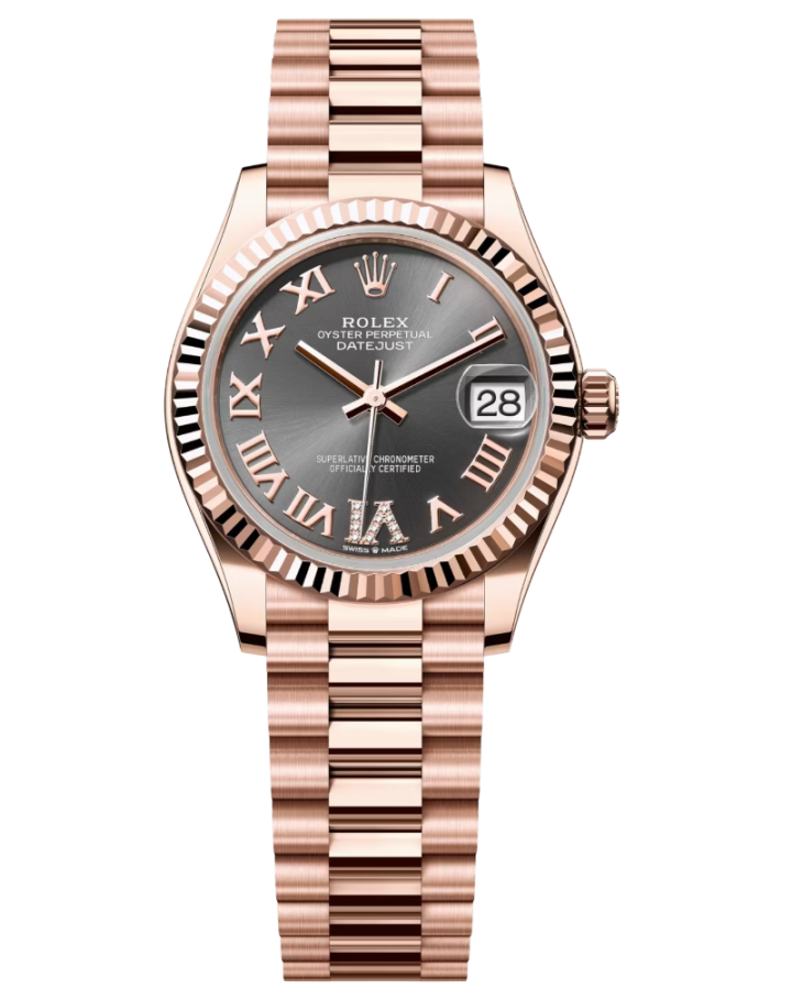 Rolex Datejust 18K Rose Gold Lady's Watch